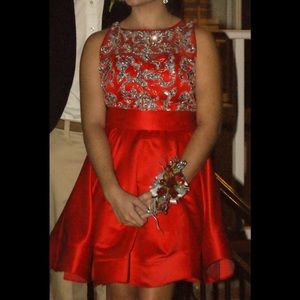 Red dress for prom or dance